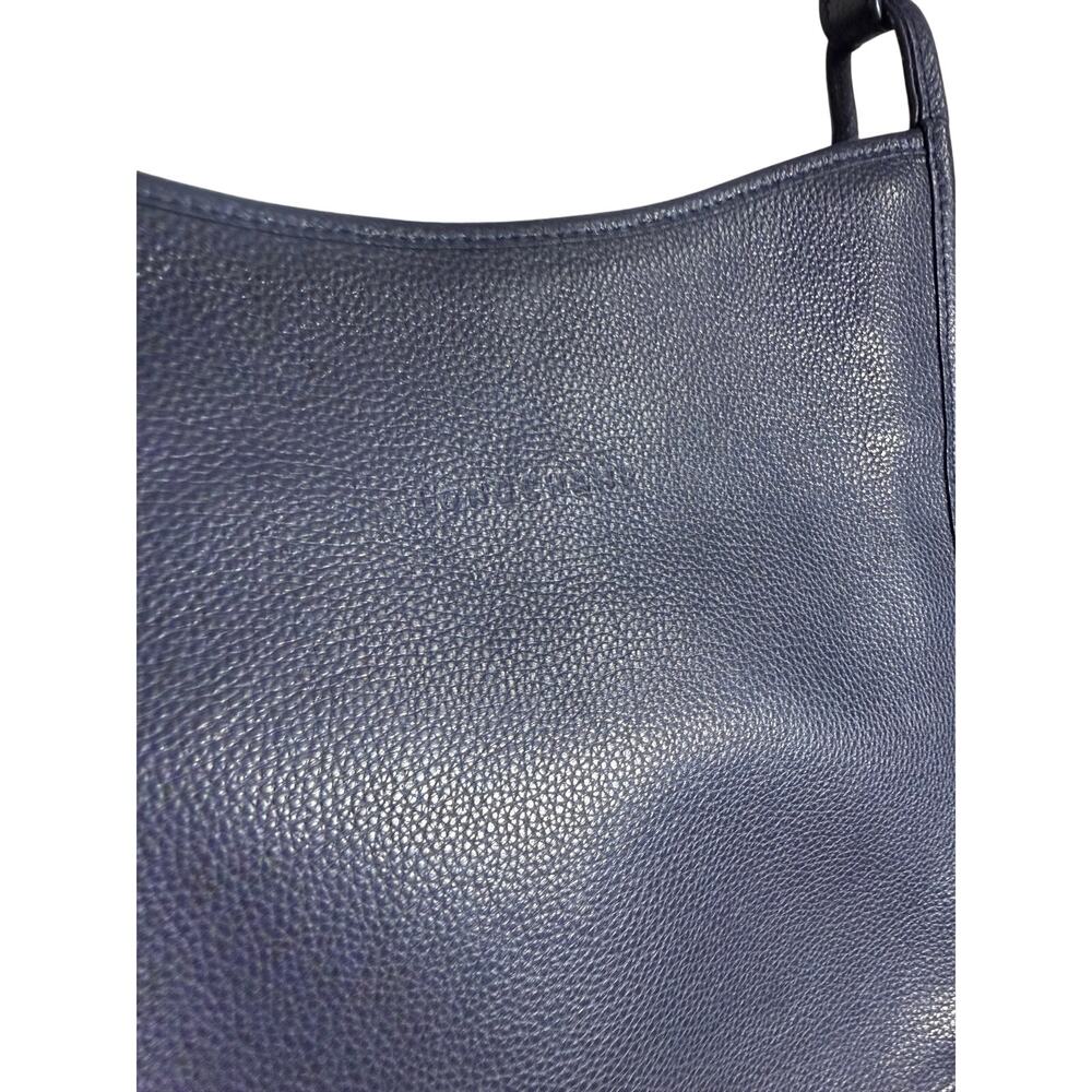 Longchamp 'Le Foulonne' Medium Leather Crossbody Bag in Navy - Picture 3 of 11